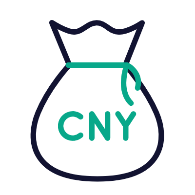 CNY bag, Animated Icon, Outline