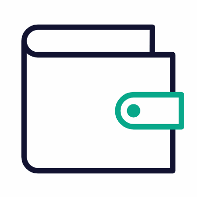 Wallet, Animated Icon, Outline