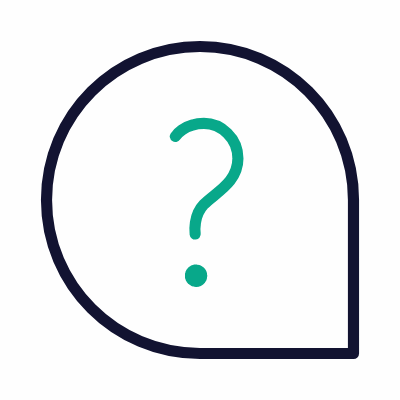 Question bubble, Animated Icon, Outline