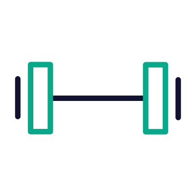 Gym, Animated Icon, Outline