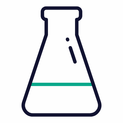 Lab bottle, Animated Icon, Outline