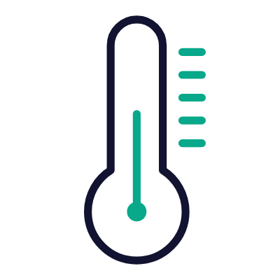 Thermometer, Animated Icon, Outline