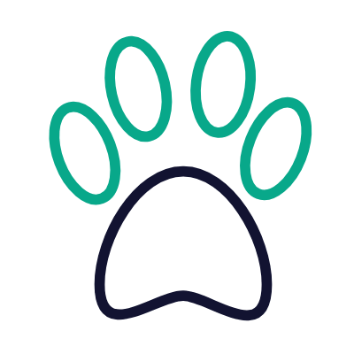 Paws, Animated Icon, Outline