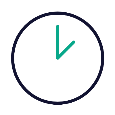 Clock, Animated Icon, Outline