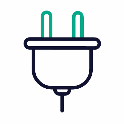 Plug, Animated Icon, Outline