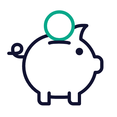 Savings, Animated Icon, Outline