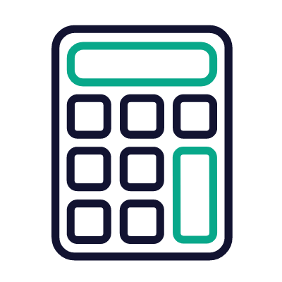 Calculator, Animated Icon, Outline