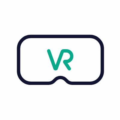 VR glasses, Animated Icon, Outline