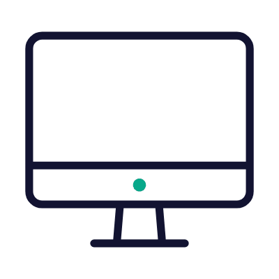 Computer, Animated Icon, Outline