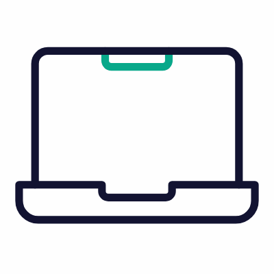 Laptop, Animated Icon, Outline