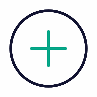 Plus circle, Animated Icon, Outline