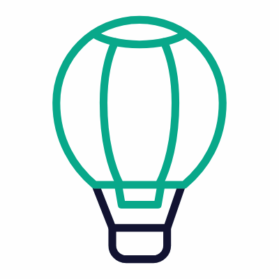 Balloon, Animated Icon, Outline