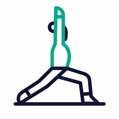 Yoga, Animated Icon, Outline