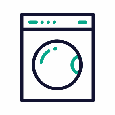 Laundry, Animated Icon, Outline