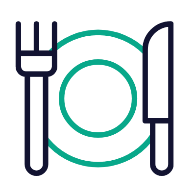 Plate, Animated Icon, Outline