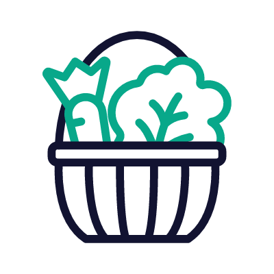 Veggies, Animated Icon, Outline