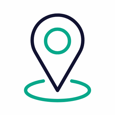 Location pin, Animated Icon, Outline
