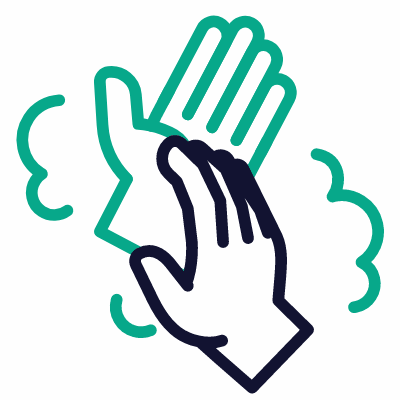 Hand washing 8, Animated Icon, Outline