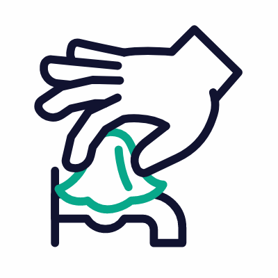Hand washing 11, Animated Icon, Outline