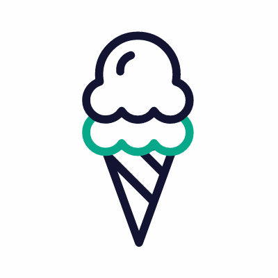 Ice cream, Animated Icon, Outline