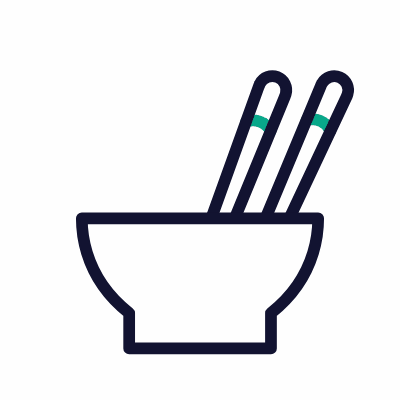 Bowl, Animated Icon, Outline