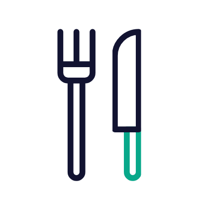 Cutlery, Animated Icon, Outline