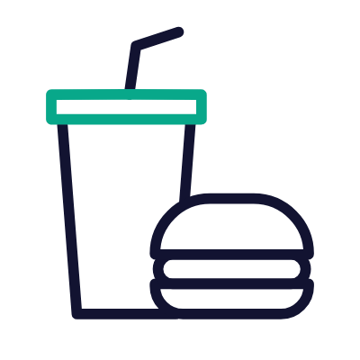 Fastfood, Animated Icon, Outline
