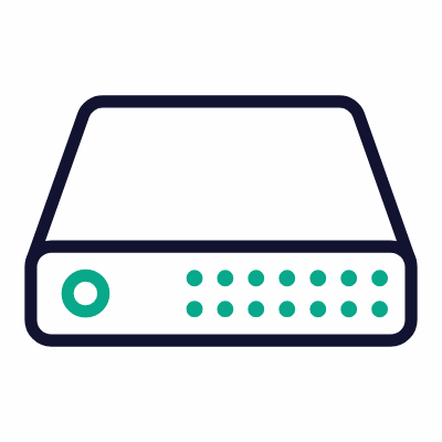 Server, Animated Icon, Outline