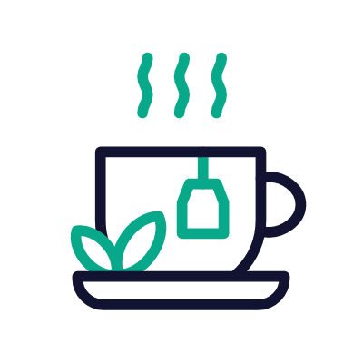 Green tea, Animated Icon, Outline