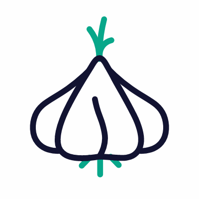 Garlic, Animated Icon, Outline