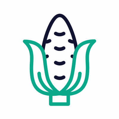 Corn, Animated Icon, Outline