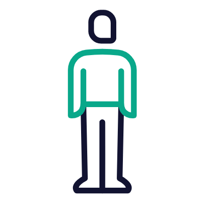 Male, Animated Icon, Outline