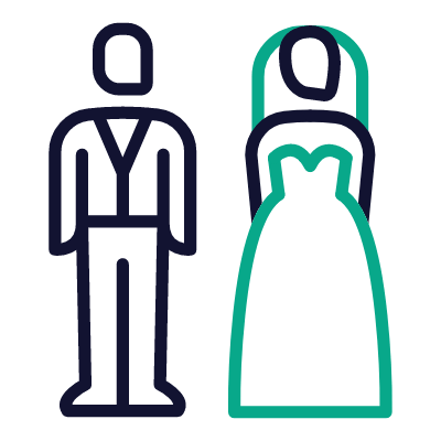 Marriage, Animated Icon, Outline