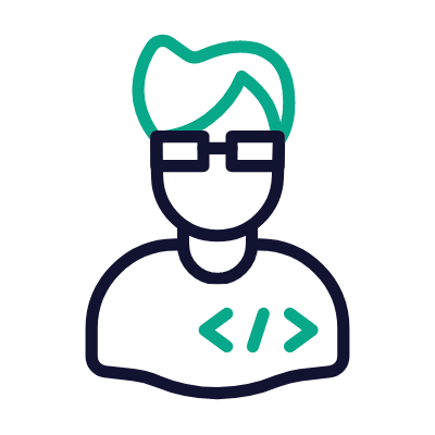 IT developer, Animated Icon, Outline