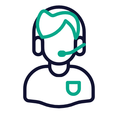 Customer service, Animated Icon, Outline