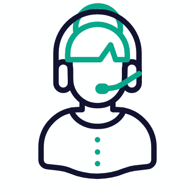 Customer Service, Animated Icon, Outline