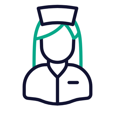 Nurse, Animated Icon, Outline