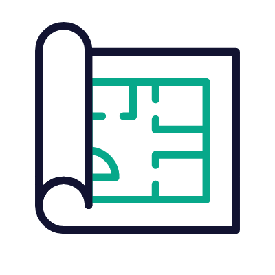 Building, Animated Icon, Outline