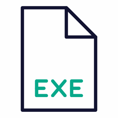 EXE, Animated Icon, Outline