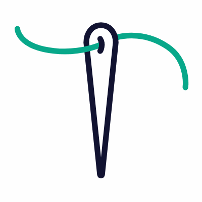Needle, Animated Icon, Outline