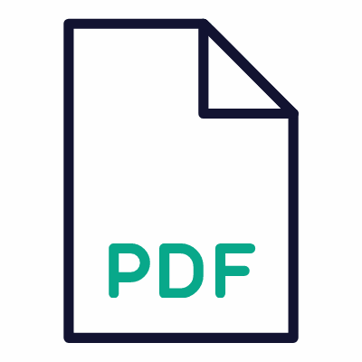 PDF, Animated Icon, Outline