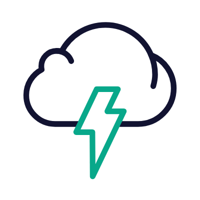 Storm, Animated Icon, Outline