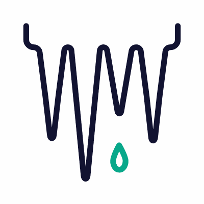 Melting icicles, Animated Icon, Outline