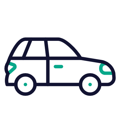 Car, Animated Icon, Outline