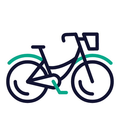 Bicycle, Animated Icon, Outline