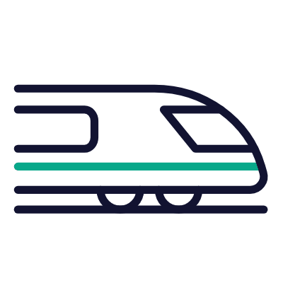Train, Animated Icon, Outline
