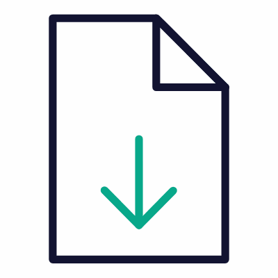 Document download, Animated Icon, Outline