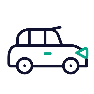 London cab, Animated Icon, Outline