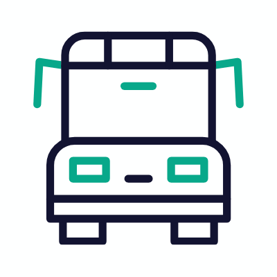 Bus, Animated Icon, Outline